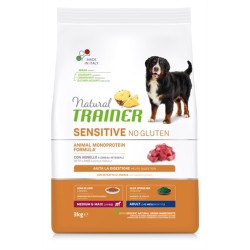 Natural Trainer - Dog Adult Medium / Maxi Sensitive Lamb Glutenvrij. 3kg