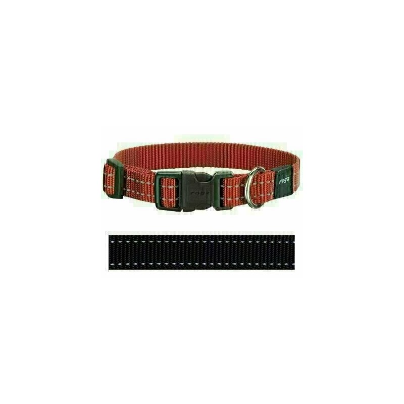 Rogz For Dogs Snake Halsband Zwart 16 MMX26-40 CM