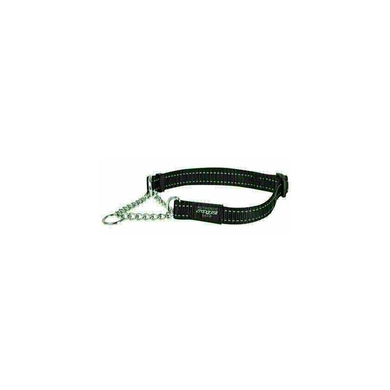 Rogz For Dogs Fanbelt Halfslip Halsband Zwart 20 MMX34-56 CM