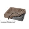 Bia Bed Fleece Hoes Hondenmand Taupe BIA-2 60X50X12,5 CM