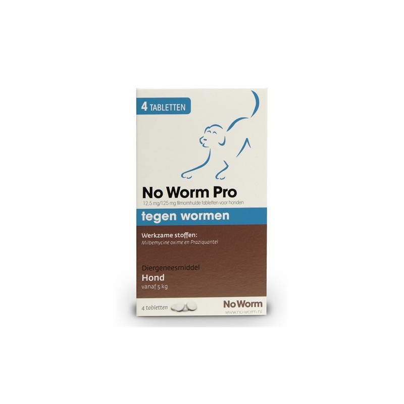 Exil - No Worm Pro Hond L. 4 Tabletten