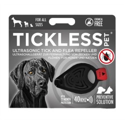 Tickless - Teek en Vlo Afweer Voor Hond en Kat, Zwart
