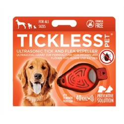 Tickless - Teek en Vlo Afweer Voor Hond en Kat Fluoriserend - Oranje