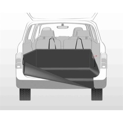 Trixie - Autodeken Kofferbak Zwart. 164c125 CM