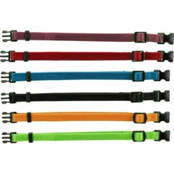 Trixie Puppy Halsband Set Zwart/Rood/Blauw/Appel/Papaya/Orchidee 17-25 CM 6 ST