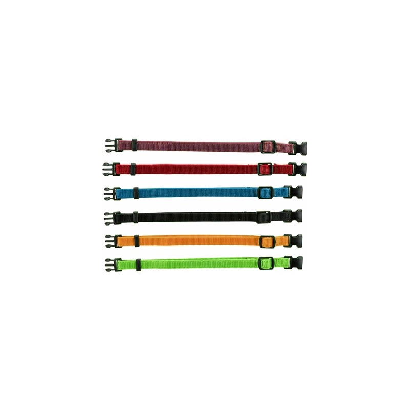 Trixie Puppy Halsband Set Zwart/Rood/Blauw/Appel/Papaya/Orchidee 22-35 CM 6 ST