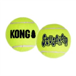 Kong Squeakair Tennisbal Geel Met Piep SMALL 5 CM 3 ST
