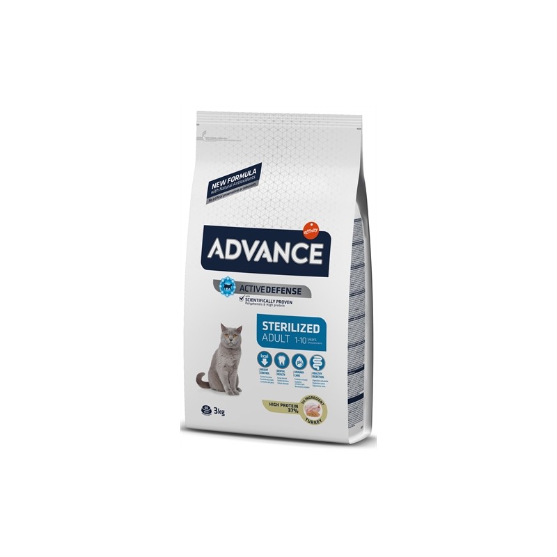 Advance - Cat Sterilized Turkey. 3 KG