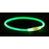 Trixie Lichtgevende Halsband Usb Flash Light Oplaadbaar Tpu Groen 40X0,8 CM