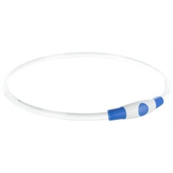 Trixie Lichtgevende Halsband Usb Flash Light Oplaadbaar Tpu Blauw 40X0,8 CM