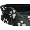 Trixie Hondenmand Jimmy Ovaal Zwart Met Pootprint 44X35 CM