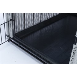Trixie - Bench Homekennel Polyrotan Lichtgrijs. 58x77x60cm