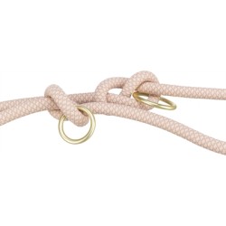 Trixie - Soft Rope Hondenriem Verstelbaar, Roze / Licht Roze. 200X1 CM