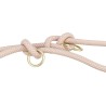 Trixie - Soft Rope Hondenriem Verstelbaar, Roze / Licht Roze. 200X1 CM
