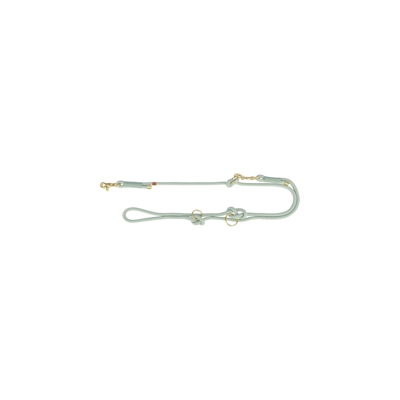 Trixie - Soft Rope Hondenriem Verstelbaar, Saliegroen / Mint. 200X1 CM