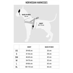 Morso Norwegian Hondentuig Gerecycled Full Metal Dog Bruin 39-48X35 CM