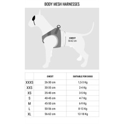 Morso Hondentuig Body Mesh Gerecycled Full Metal Dog Bruin 30-35 CM