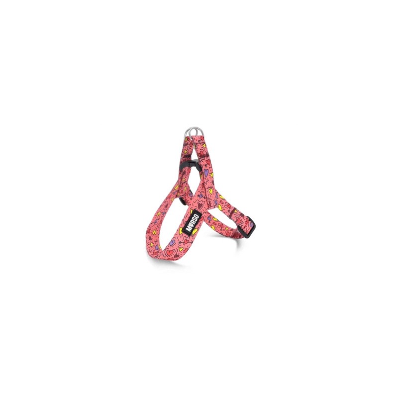 Morso Mini Hondentuig Verstelbaar Gerecycled Pink Think Roze 24-32X1,5 CM