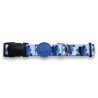 Morso Halsband Hond Gerecycled Splash Blauw 43-70X2,5 CM