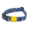 Morso Halsband Hond Gerecycled Color Invaders Paars 30-42X1,5 CM