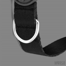 Morso Halsband Hond Gerecycled Pureness Zwart 37-58X2,5 CM