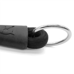 Morso - Half Slip Halsband Hond, Soft Rope Gerecycled Black. 60X1 CM