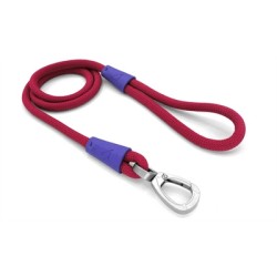 Morso - Hondenriem Regular Rope Gerecycled, Red Velvet. 120X1 CM