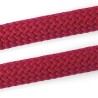 Morso - Half Slip Halsband Hond, Regular Rope Gerecycled Red Velvet. 50X1 CM