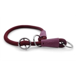 Morso - Half Slip Halsband Hond, Soft Rope Gerecycled Plum. 50X1 CM