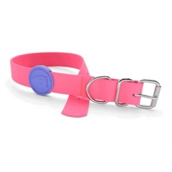 Morso - Halsband Hond Waterproof Gerecycled, Passion Pink. 33-41X1,5 CM