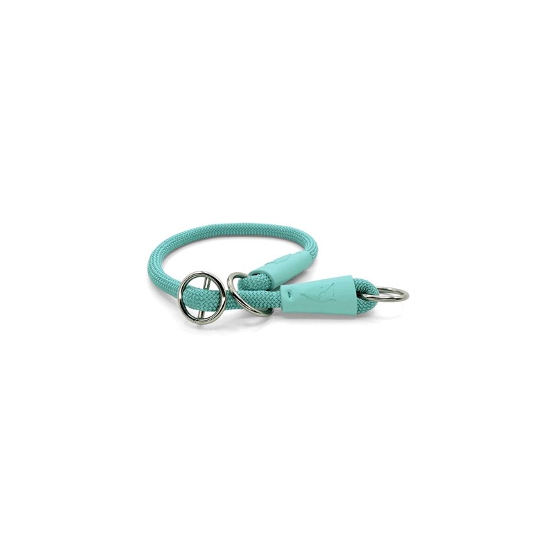 Morso - Half Slip Halsband Hond, Regular Rope Gerecycled Aquamarine. 55X1 CM
