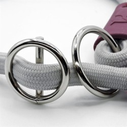 Morso - Half Slip Halsband Hond, Soft Rope Gerecycled Grey. 45X1 CM