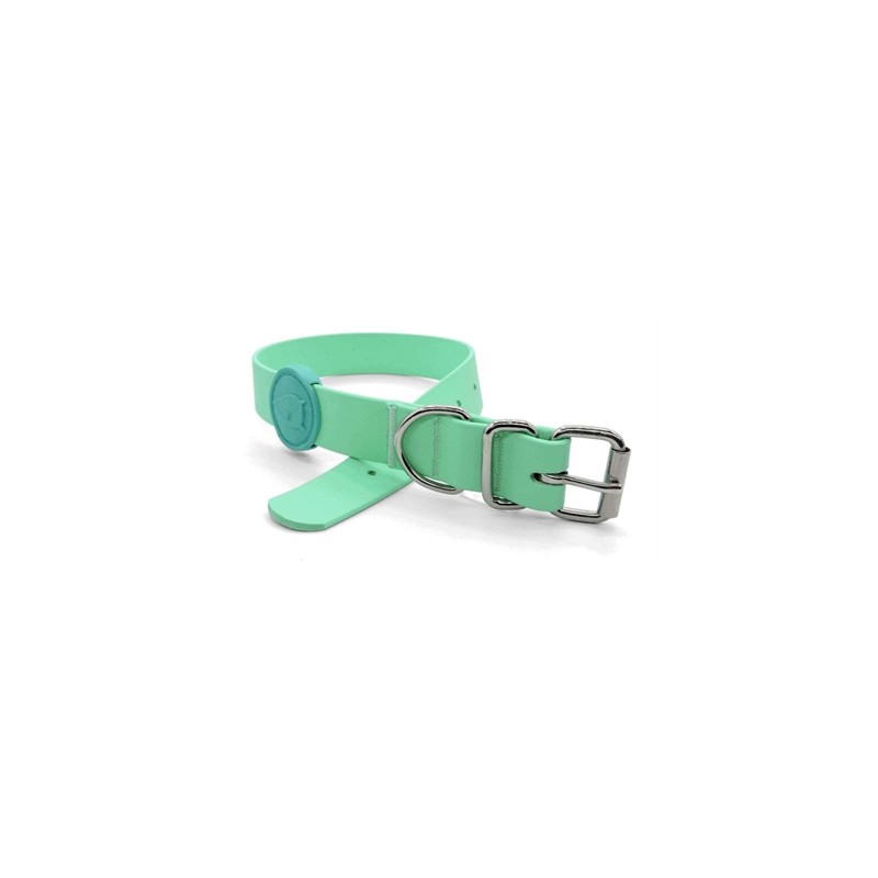 Morso - Halsband Hond Waterproof, Gerecycled Carribean Green. 47-55X2,5 CM