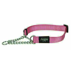 Rogz For Dogs Fanbelt Halfslip Halsband Roze 20 MMX34-56 CM