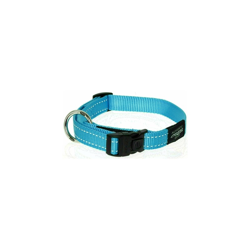 Rogz For Dogs Fanbelt Halsband Turquoise 20 MMX34-56 CM