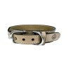 Sazzz Halsband Hond Boho Vintage Leer Beige 32-39X3 CM