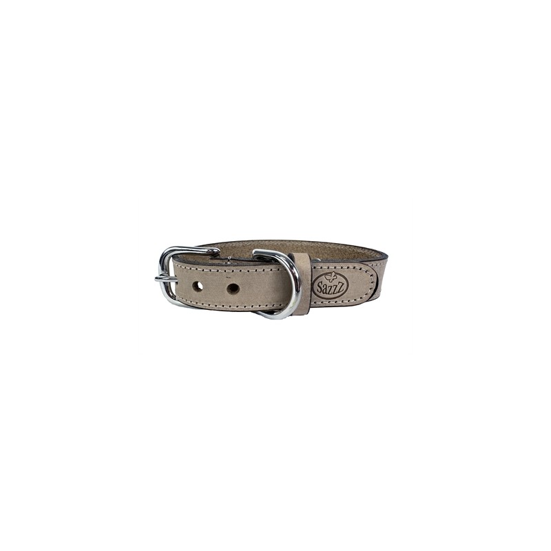 Sazzz Halsband Hond Nomad Vintage Leer Beige 32-39X2,5 CM
