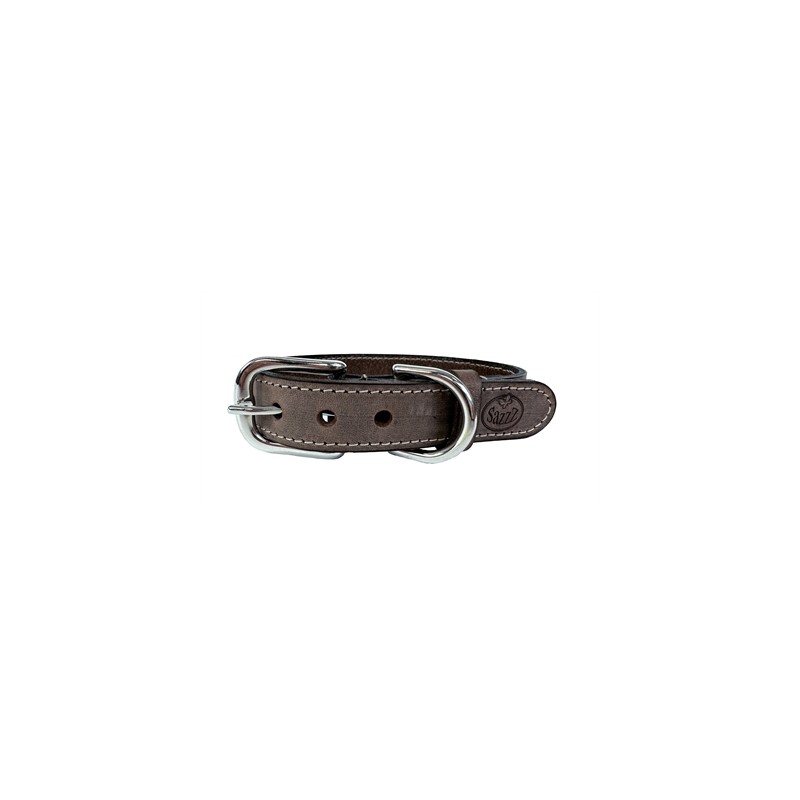 Sazzz Halsband Hond Nomad Vintage Leer Bruin 22-28X1,5 CM