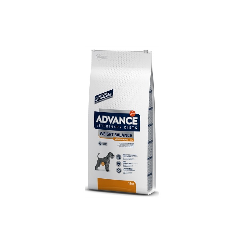 Advance Veterinary - Diet Weight Balance Medium / Maxi. 12 KG