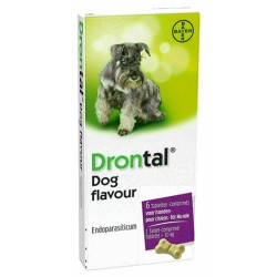 Bayer Drontal Tasty Ontworming Hond 6 TABLETTEN