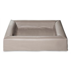 Bia Bed Kunstleer Hoes Hondenmand Taupe BIA-4 85X70X15 CM