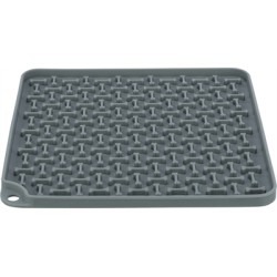 Trixie Lick'n'snack Mat Siliconen Donkergrijs 20X20 CM