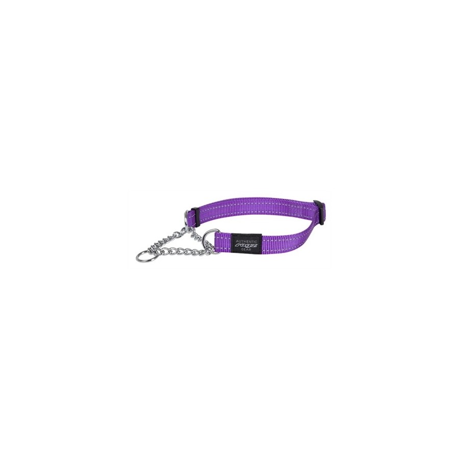 Rogz For Dogs Fanbelt Halfslip Halsband Paars 20 MMX34-56 CM