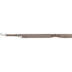Trixie Hondenriem Verstelbaar Premium Bruin L-XL 200X2,5 CM