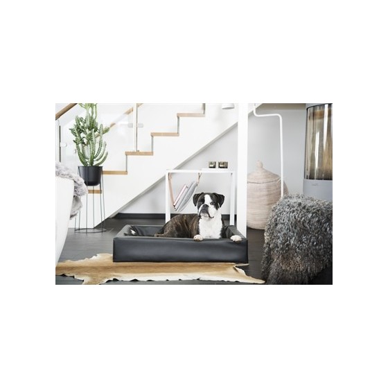 Bia Bed Kunstleer Hoes Hondenmand Zwart BIA-7 120X100X15 CM
