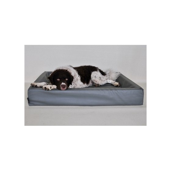Bia Bed Kunstleer Hoes Hondenmand Grijs BIA-6 100X80X15 CM