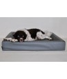 Bia Bed Kunstleer Hoes Hondenmand Grijs BIA-6 100X80X15 CM