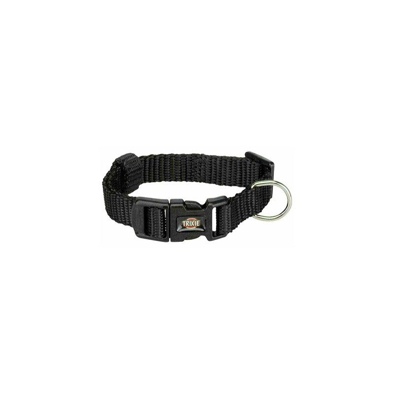 Trixie Halsband Hond Premium Zwart 15-25X1CM