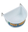 Happy Pet Voerbak Half Rond Wit LARGE 11,5X8,5X6,5 CM