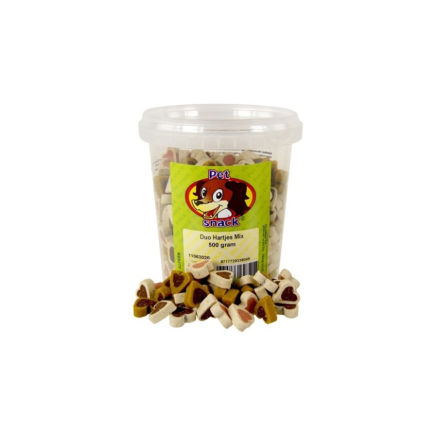 Petsnack - Duo Hartjes Mix. 500gr